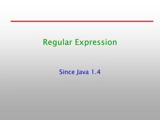 Regular Expression