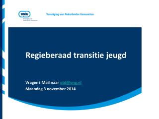 Regieberaad transitie jeugd