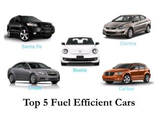 Top 5 Fuel Efficient Cars
