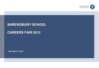 SHREWSBURY SCHOOL CAREERS FAIR 2013