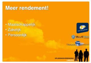 Meer rendement!