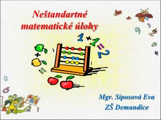 Neštandartné matematické úlohy