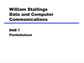 William Stallings Data and Computer Communications