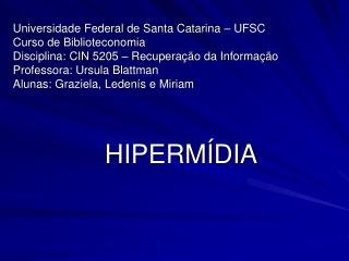 HIPERMÍDIA