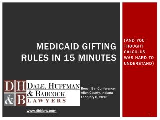 Medicaid Gifting Rules in 15 minutes