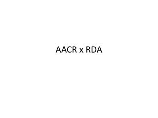 AACR x RDA