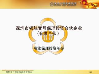 深圳市领航壹号 保理投资 合伙 企业 (有限合伙）