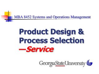 MBA 8452 Systems and Operations Management