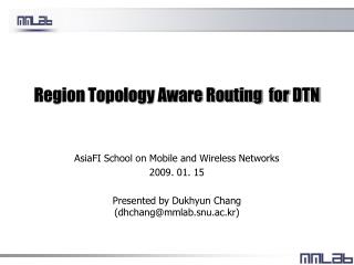 Region Topology Aware Routing for DTN