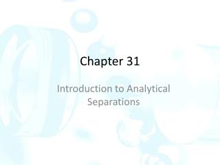 Chapter 31