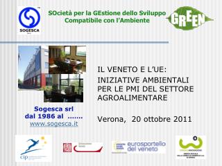 IL VENETO E L’UE: INIZIATIVE AMBIENTALI PER LE PMI DEL SETTORE AGROALIMENTARE