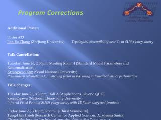 Program Corrections