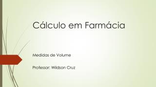 Cálculo em Farmácia