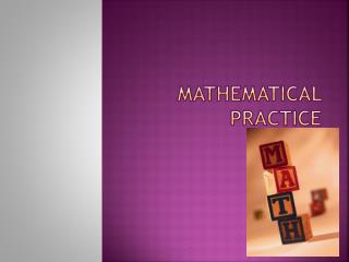 Mathematical Practice