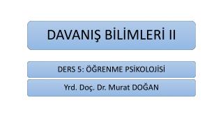 Temel Kavramlar