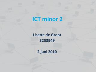 ICT minor 2