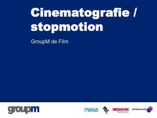 C inematografie / stopmotion