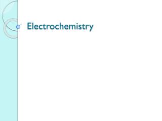 Electrochemistry