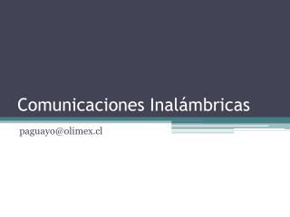 Comunicaciones Inalámbricas