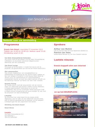 Join Smart is een initiatief van Enexis.