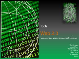 Tools Web 2.0 Toepassingen voor management assistant