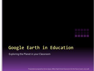 Google Earth in Education