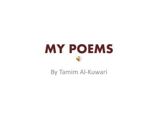 MY POEMS