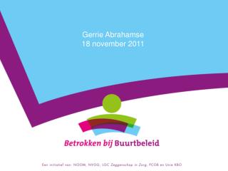 Gerrie Abrahamse 18 november 2011