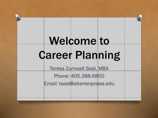 Welcome to Career Planning