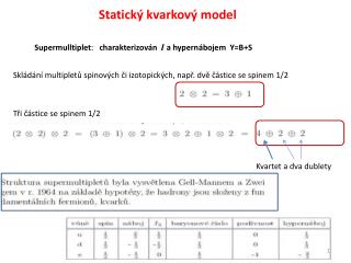 Statick ý kvarkový model