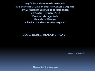 República Bolivariana de Venezuela Ministerio de Educación Superior Cultura y Deporte