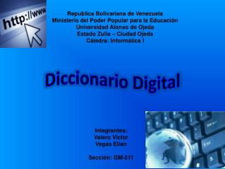 Republica Bolivariana de Venezuela Ministerio del Poder Popular para la Educación