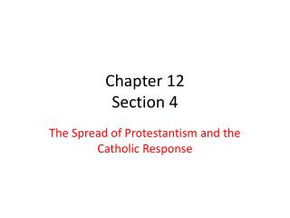 Chapter 12 Section 4