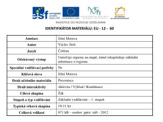 Identifikátor materiálu: EU - 12 - 60