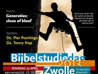 Bijbelstudiedag 23 april