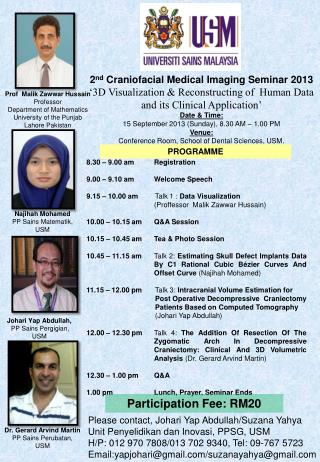 2 nd Craniofacial Medical Imaging Seminar 2013