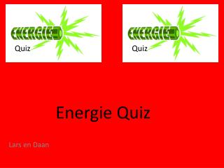 Energie Quiz