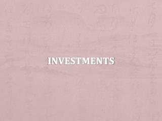 Investments