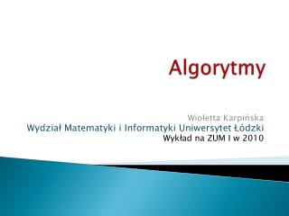 Algorytmy