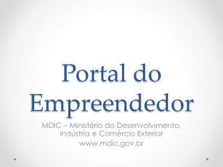 Portal do Empreendedor