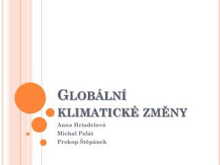 Globální klimatické změny