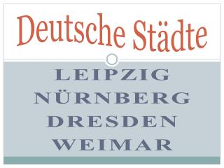 Deutsche Städte