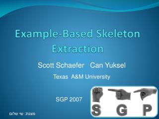 Example-Based Skeleton Extraction