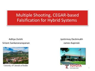 Multiple Shooting, CEGAR-based Falsification for Hybrid Systems 