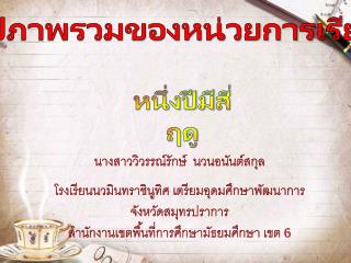 สรุปภาพรวมของหน่วยการเรียนรู้