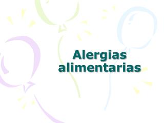 Alergias alimentarias