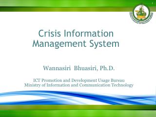 Crisis Information Management System