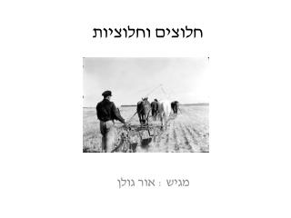 חלוצים וחלוציות