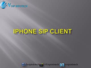 iPhone SIP CLIENT