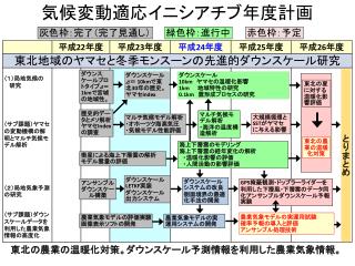 気候変動適応イニシアチブ年度計画